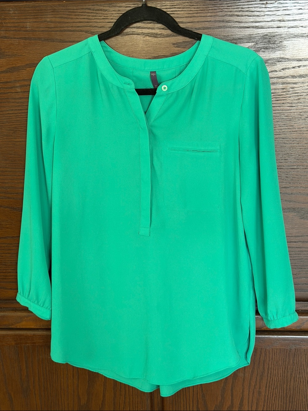 NYDJ Pintuck three-quarter-sleeve top Size XS